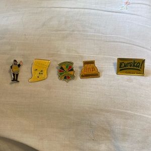 Lot of 5 vintage California Lottery Lapel Pins